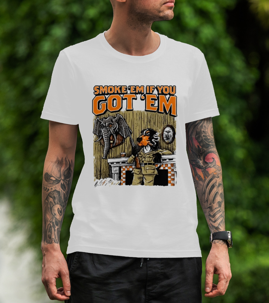 Smoke 'Em If You Got 'Em Tennessee Volunteers Beat Alabama Crimson Tide 26 10 T-Shirt