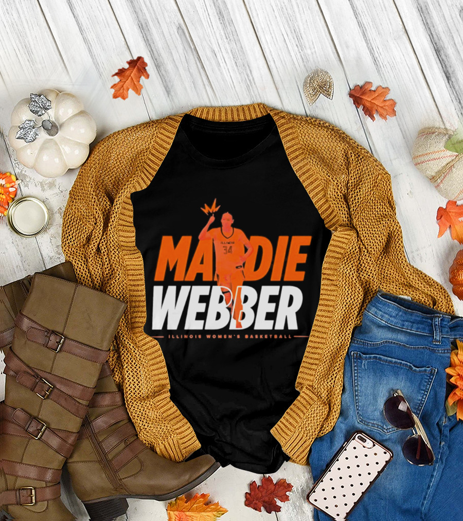 Maddie Webber Illinois Women's Basketball Fighting Illini T-Shirt