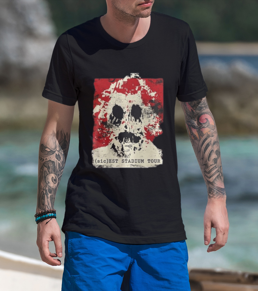 Slipknot Sicest Stadium Tour 2027 Signed Skull T-Shirt