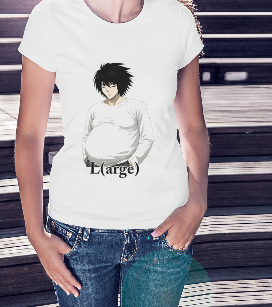 L Large L Lawliet Death Note Anime Meme T-Shirt