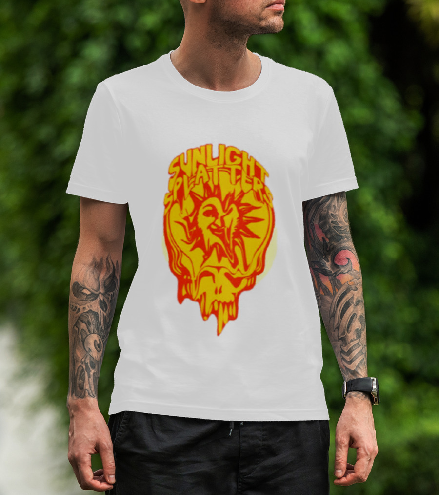 Sunlight Splatters Grateful Dead Psychedelic Skull T-Shirt