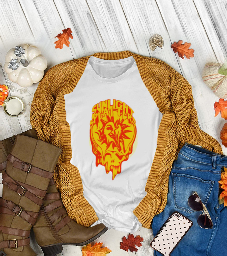 Sunlight Splatters Grateful Dead Psychedelic Skull T-Shirt