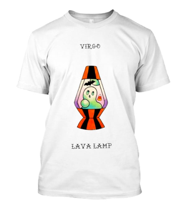 Virgo Lava Lamp Halloween Ghost Zodiac Astrology T-Shirt