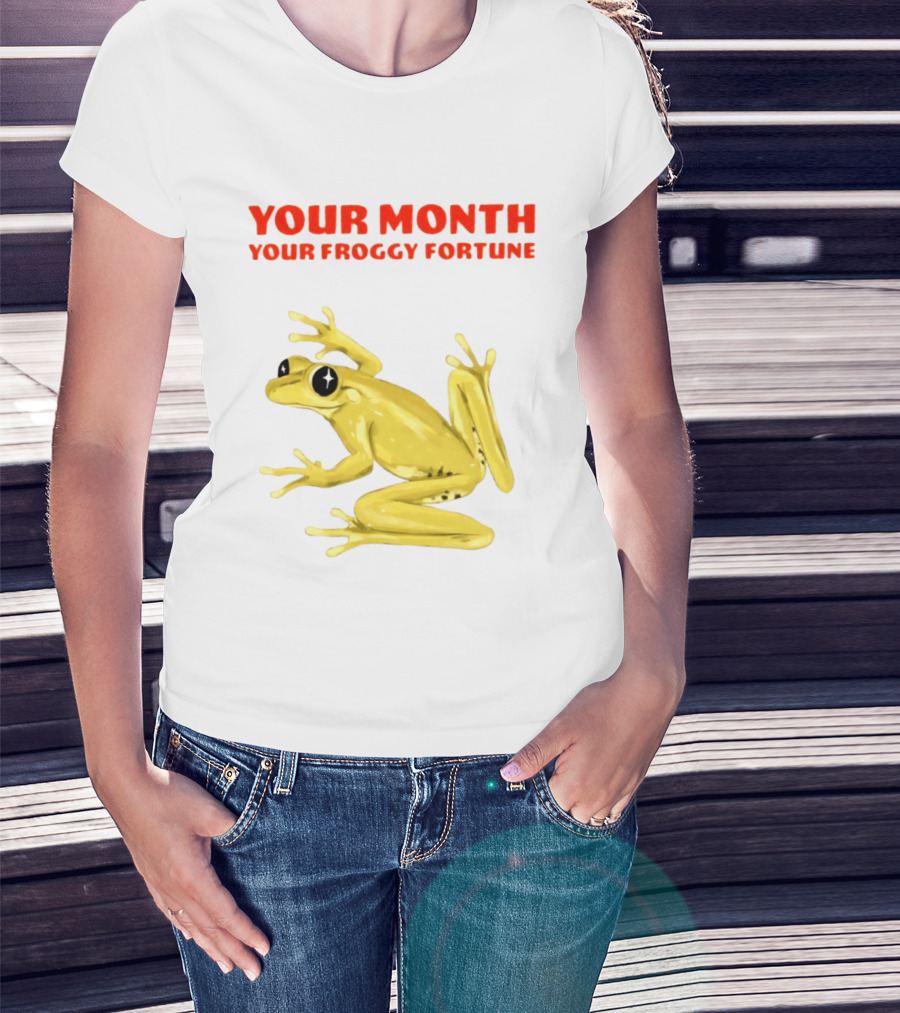 Your Month Your Froggy Fortune Horoscope Frog T-Shirt