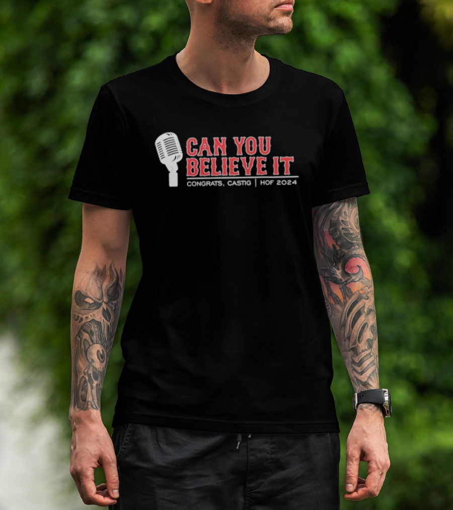 Can You Believe It Conigliaro Caskey HOF 2024 Boston Red Sox T-Shirt