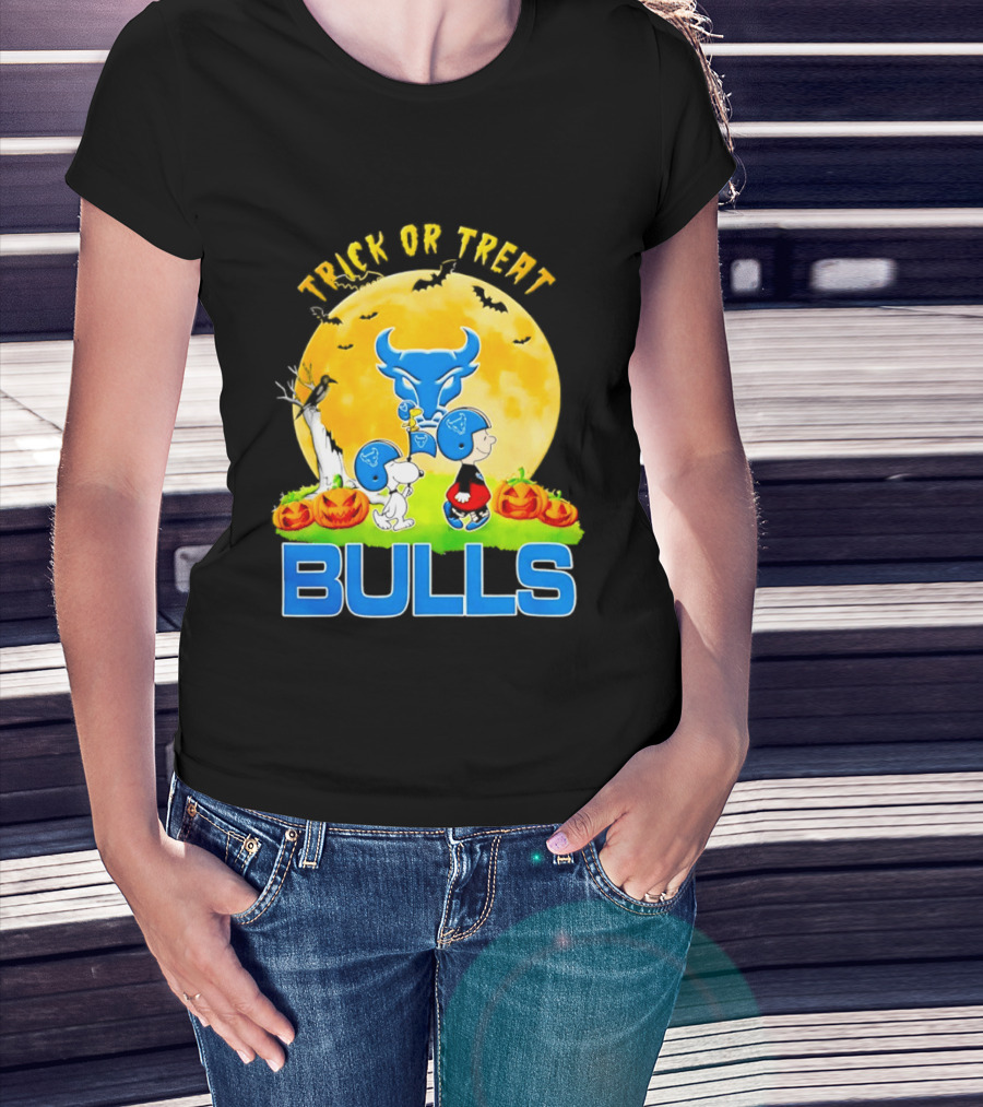 Buffalo Bulls Peanuts Halloween 2026 Trick Or Treat Abbey Road T-Shirt