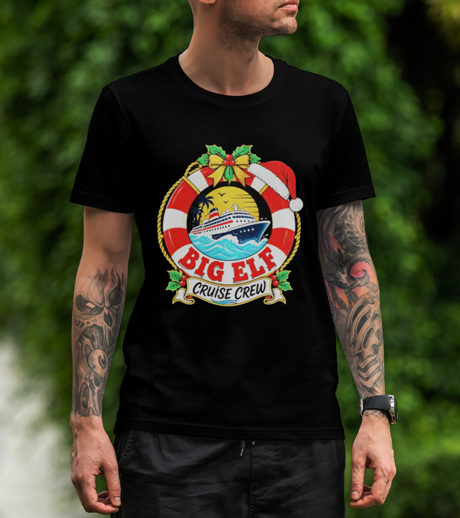 Big Elf Cruise Crew Christmas Vacation T-Shirt