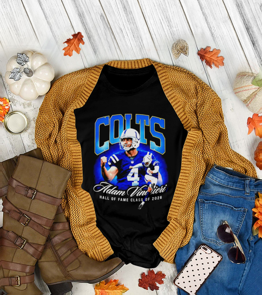 Colts Adam Vinatieri Hall Of Fame Class Of 2026 T-Shirt