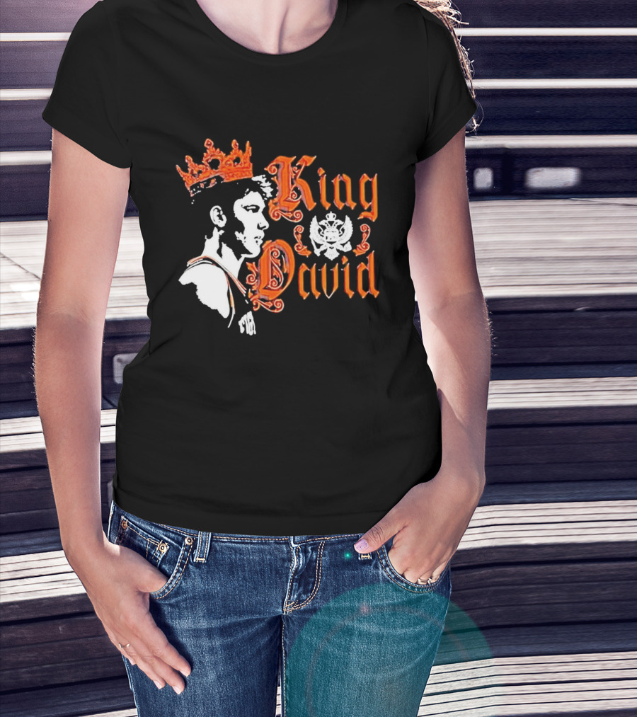 Illinois Fighting Illini Mens Basketball King David Mirkovic T-Shirt