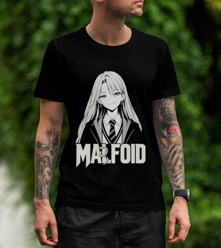 MALFOID Anime Dark Academia Aesthetic T-Shirt