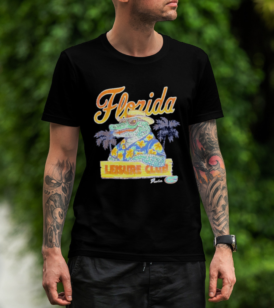 Florida Gators Leisure Club Duvin Co. Vintage Tropical Alligator T-Shirt