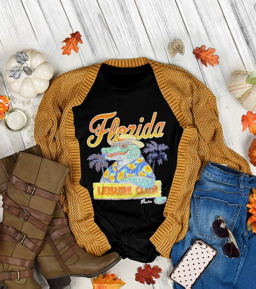 Florida Gators Leisure Club Duvin Co. Vintage Tropical Alligator T-Shirt