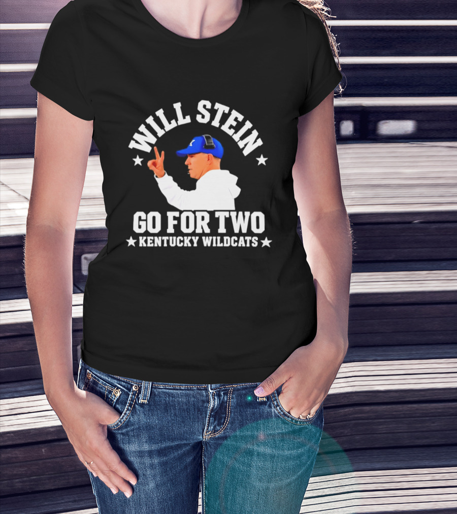 Will Stein Kentucky Wildcats Go For Two Coach T-Shirt