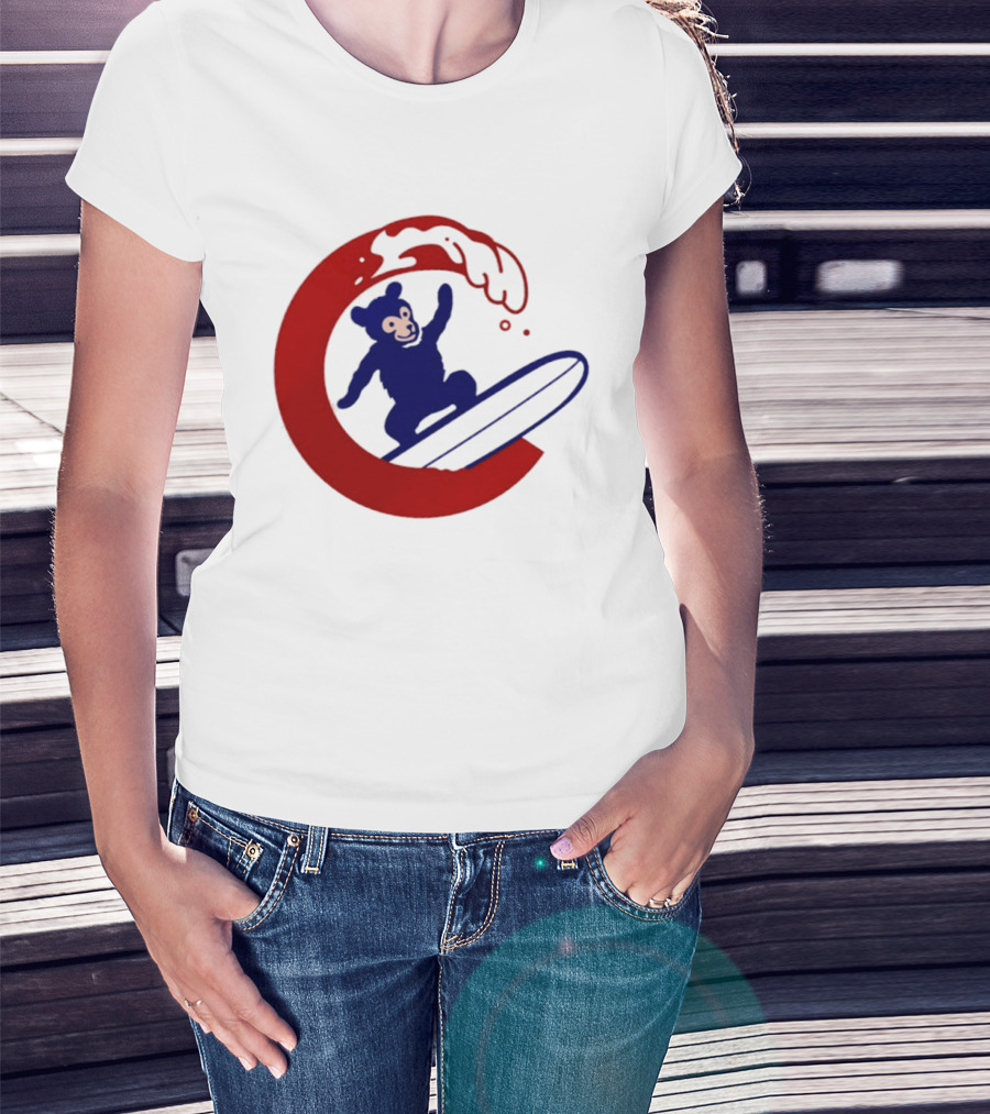 Clark The Cub Surfing Chicago Cubs Baseball 2026 T-Shirt