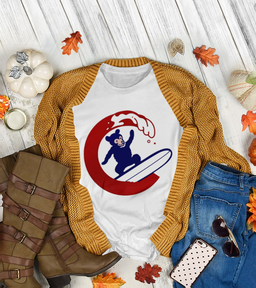 Clark The Cub Surfing Chicago Cubs Baseball 2026 T-Shirt