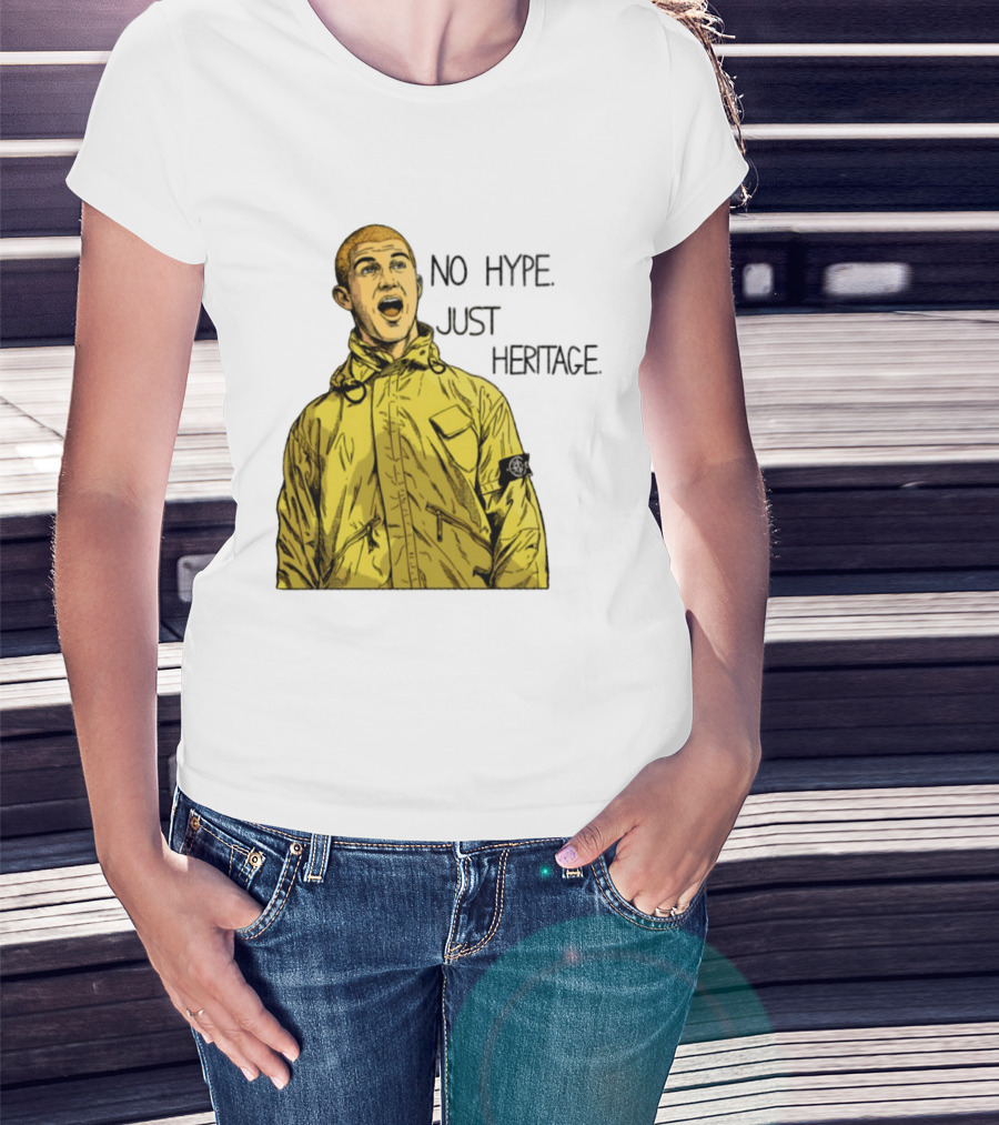 No Hype Just Heritage Ellemme Since 2017 Stone Island Yellow Jacket T-Shirt