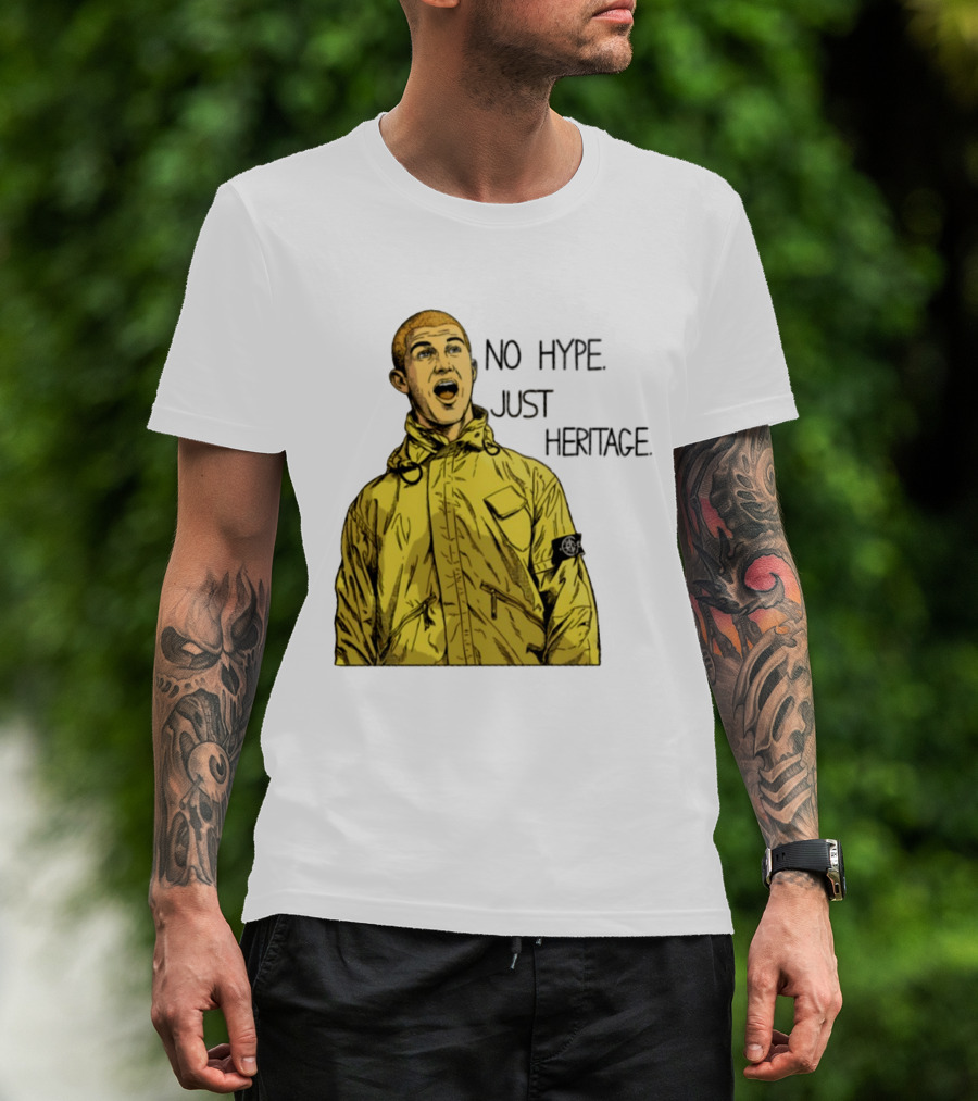 No Hype Just Heritage Ellemme Since 2017 Stone Island Yellow Jacket T-Shirt