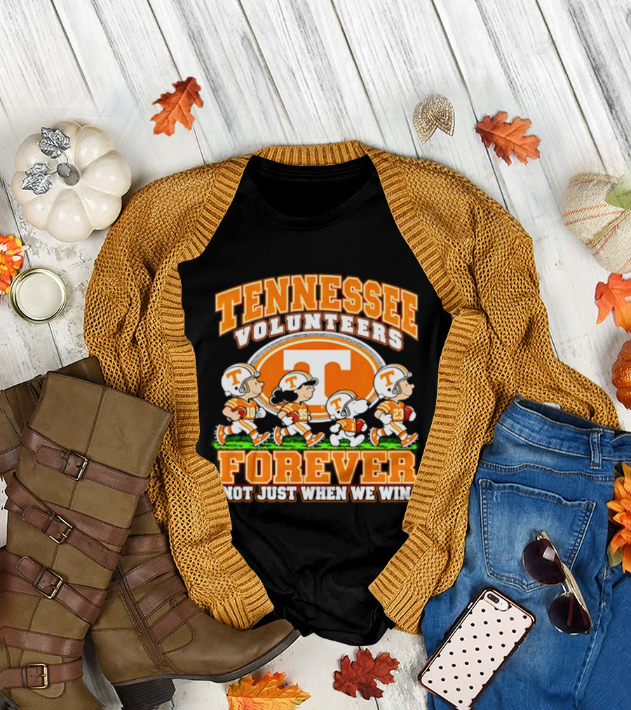 Tennessee Volunteers Forever Peanuts Not Just When We Win 2026 T-Shirt