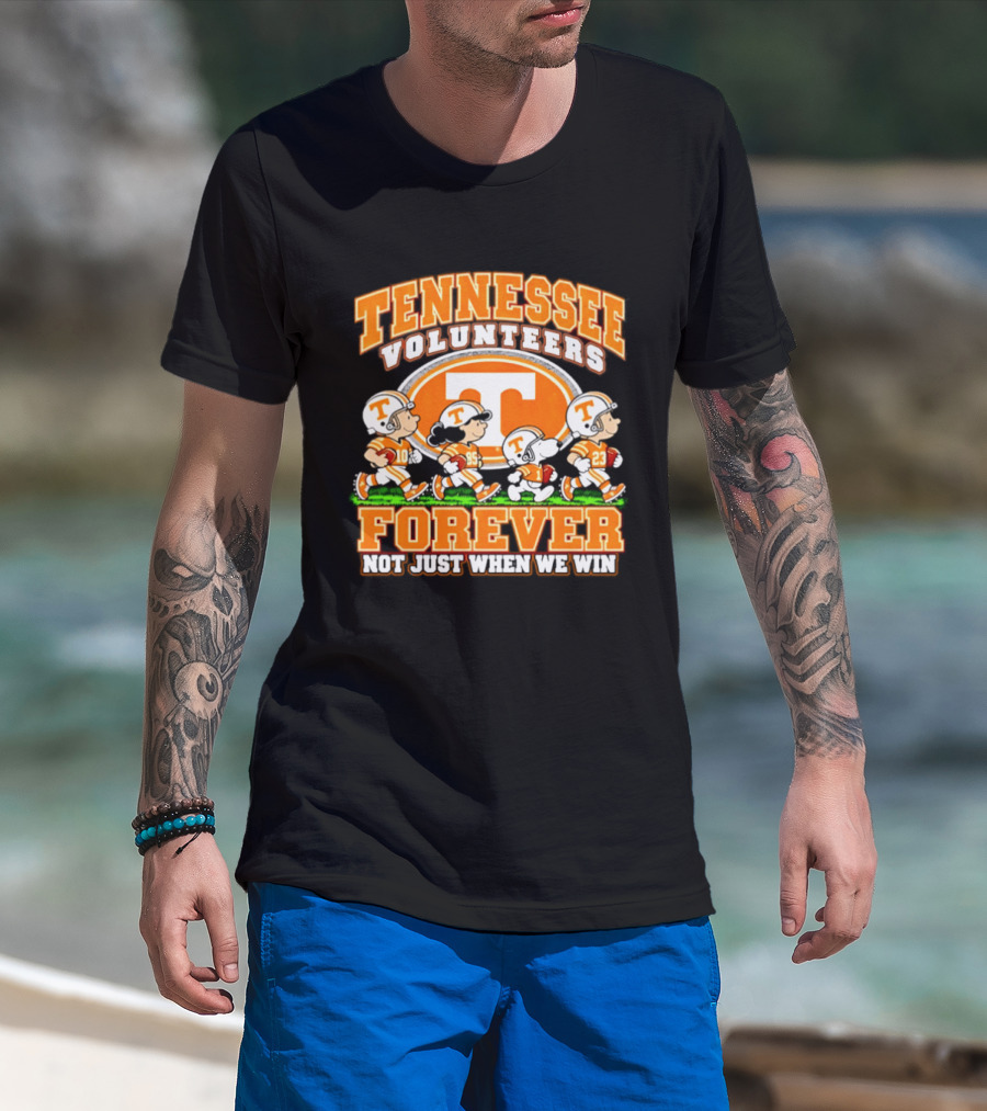 Tennessee Volunteers Forever Peanuts Not Just When We Win 2026 T-Shirt