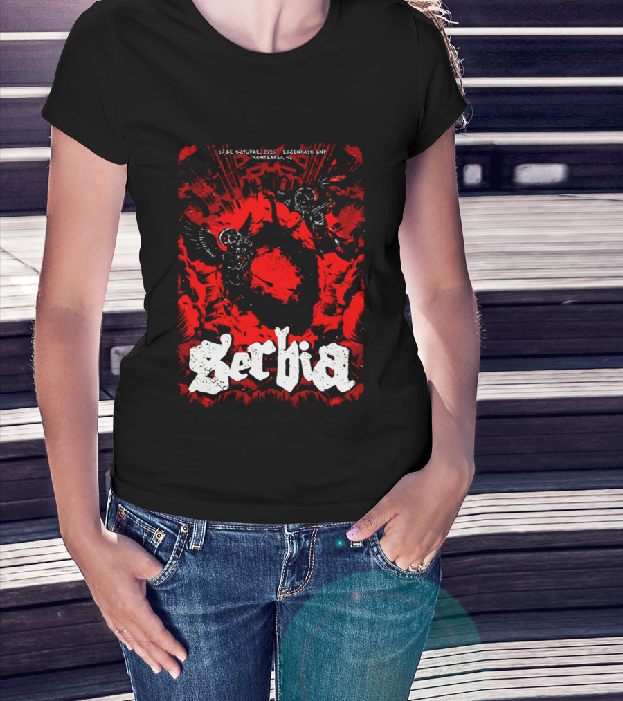 Serbia Live At Escenario GNP Seguros Monterrey NL 17 De Octubre 2026 Event Essentials T-Shirt