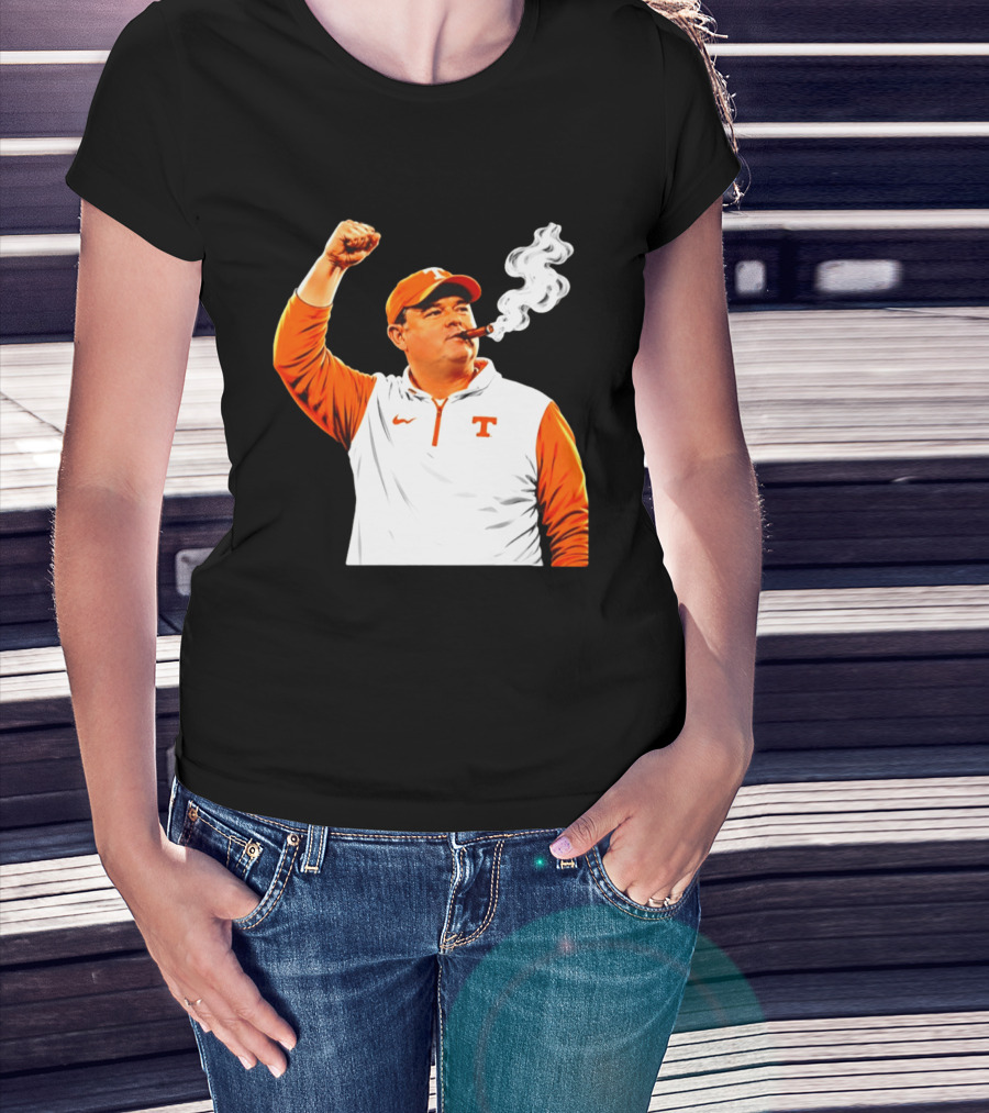 Tennessee Volunteers Josh Heupel Smoke 'Em Cigar Celebration T-Shirt
