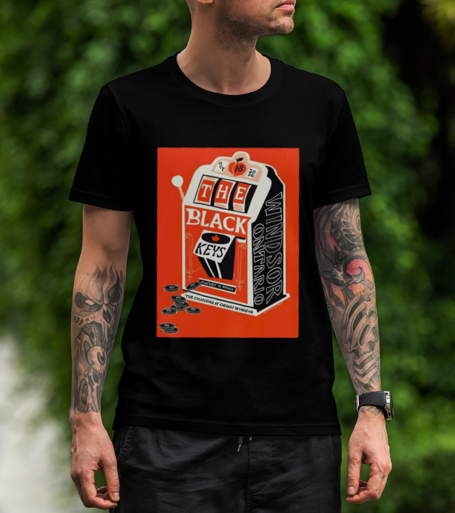 The Black Keys Caesars Windsor Ontario Peaches 'N Kream Oct 18 2026 T-Shirt