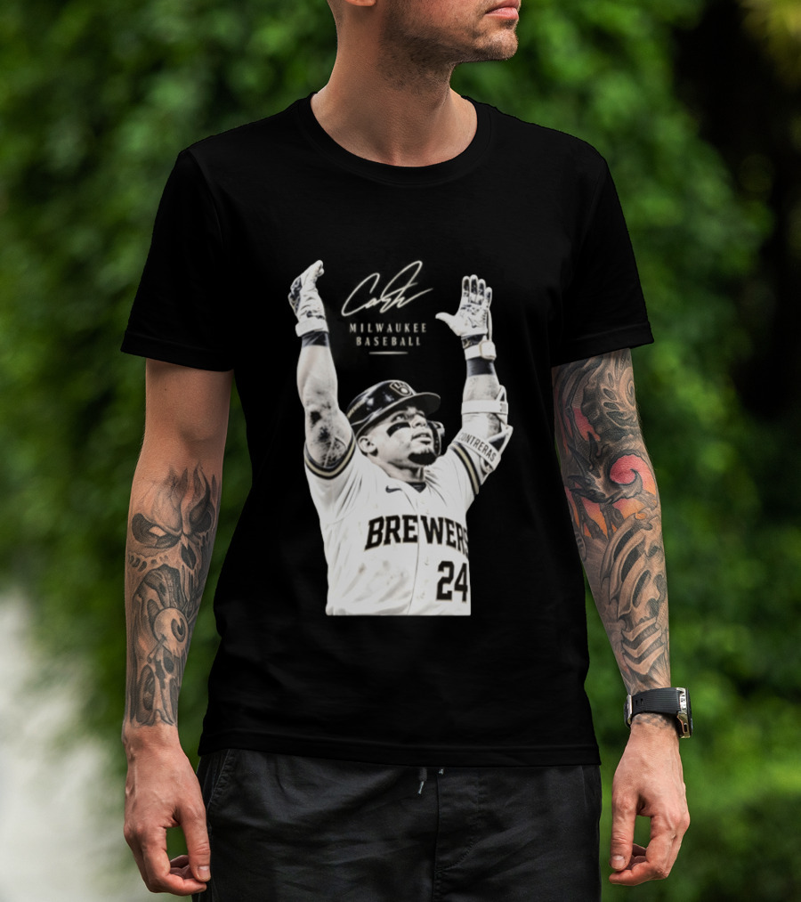 William Contreras Milwaukee Brewers 24 Victory Celebration T-Shirt