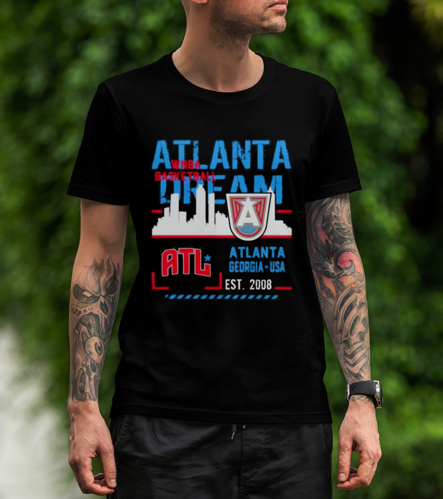 ATL Atlanta Dream Skyline Essentials Est 2008 Georgia USA T-Shirt