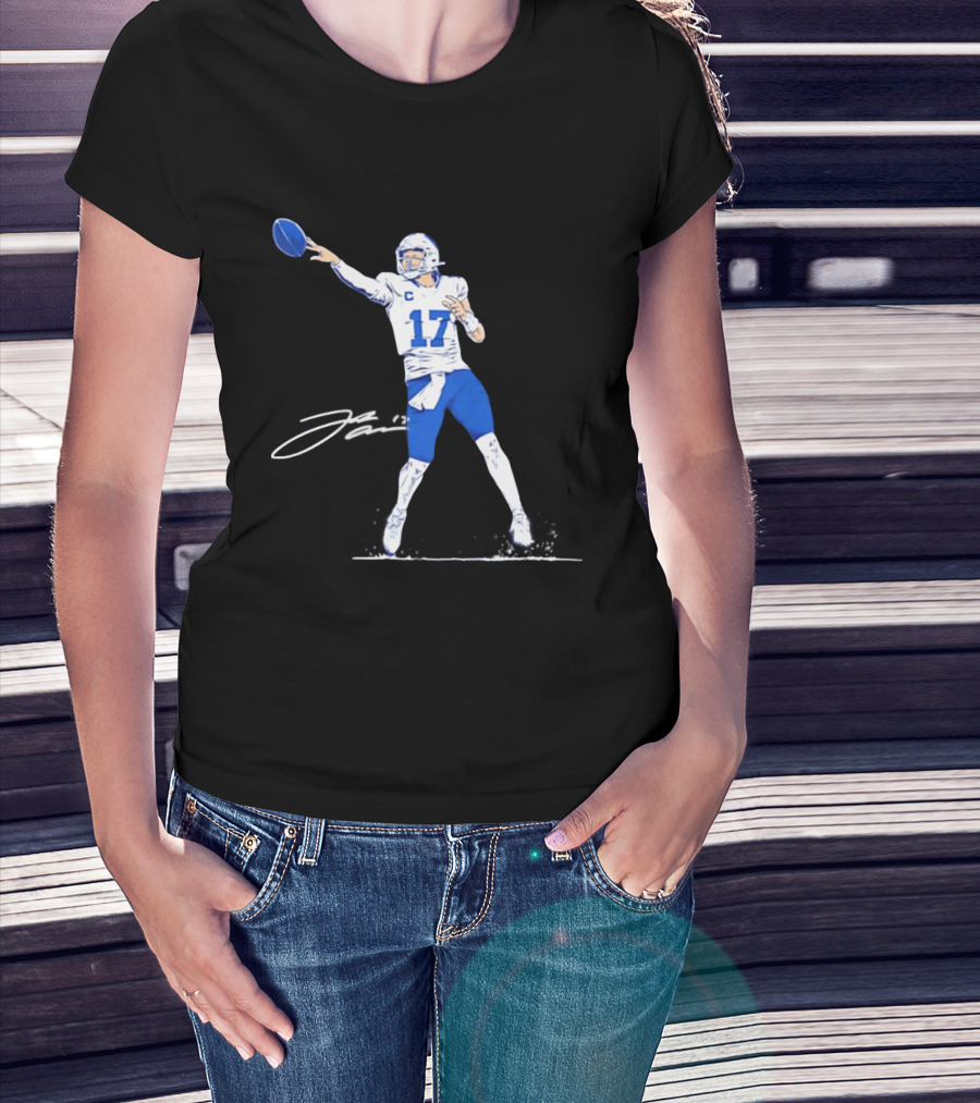 Josh Allen 17 Backhanded Flip Touchdown Pass T-Shirt