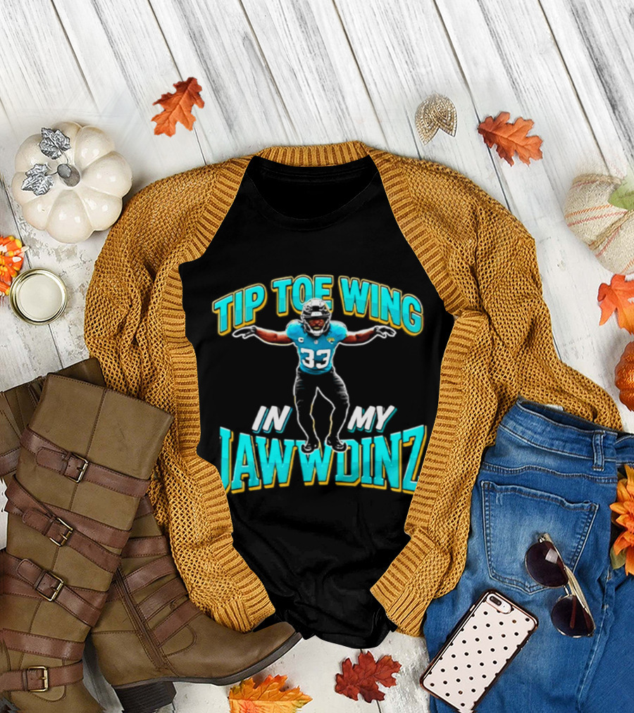 Tip Toe Wing In My Jawwdinz 33 Football Player Celebration T-Shirt