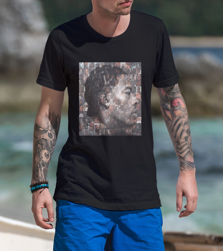 Lil Baby Fresh New Album Cover 2026 Collage Face Mosaic T-Shirt