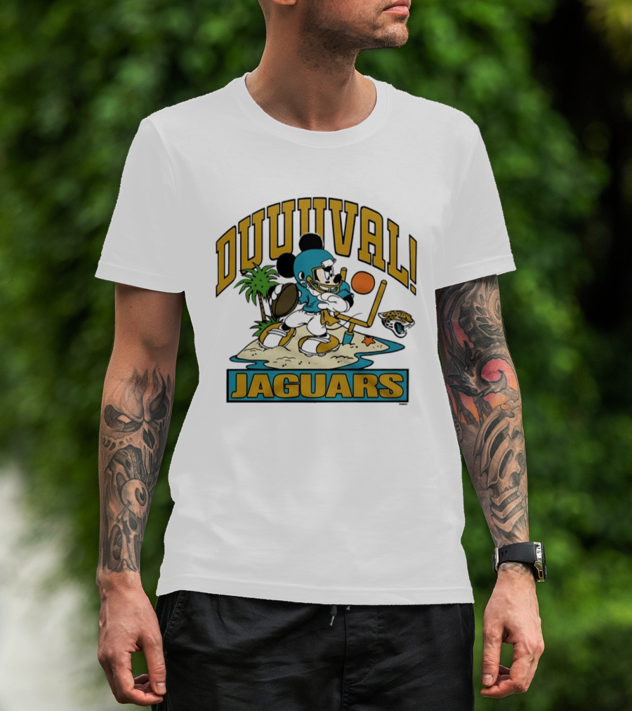 Duuuval Jaguars Mickey Mouse Football 2026 T-Shirt