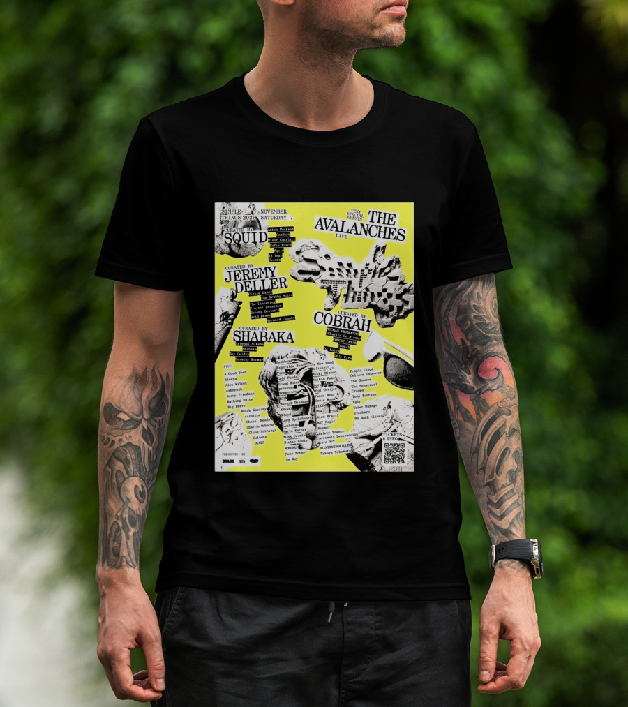 Simple Things 2026 Festival Bristol UK Line Up Featuring The Avalanches Live On November 7 Curated By Squid Jeremy Deller Shabaka And Cobrah T-Shirt