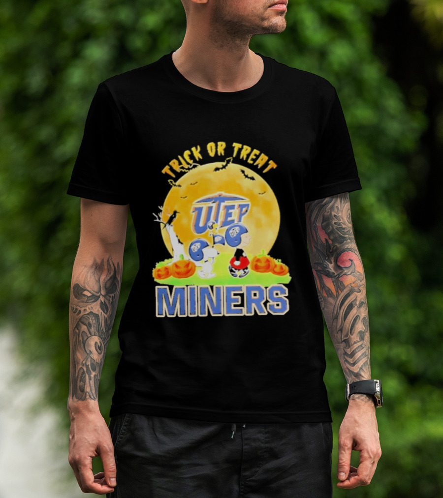UTEP Miners Trick Or Treat Peanuts Halloween 2026 T-Shirt