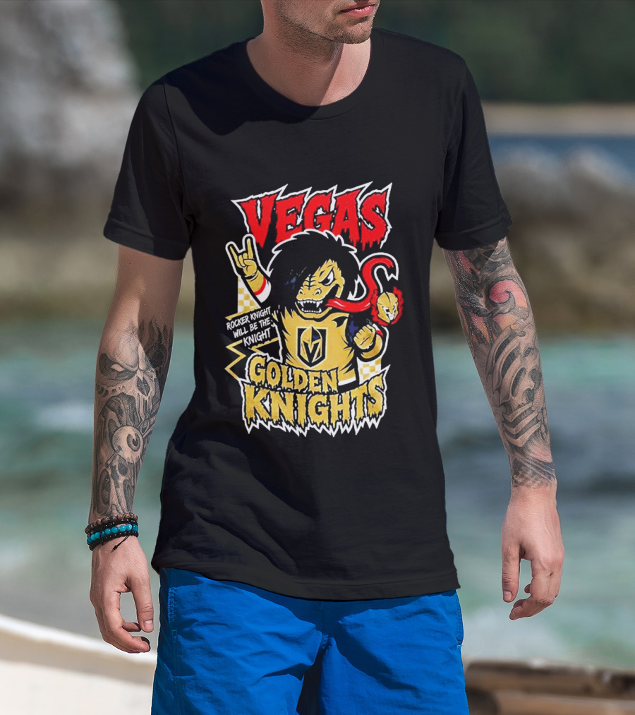Vegas Golden Knights Rocker Knight Will Be The Knight T-Shirt
