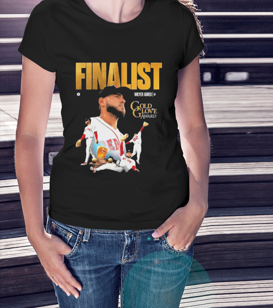 Wilyer Abreu Red Sox Gold Glove Finalist Award T-Shirt