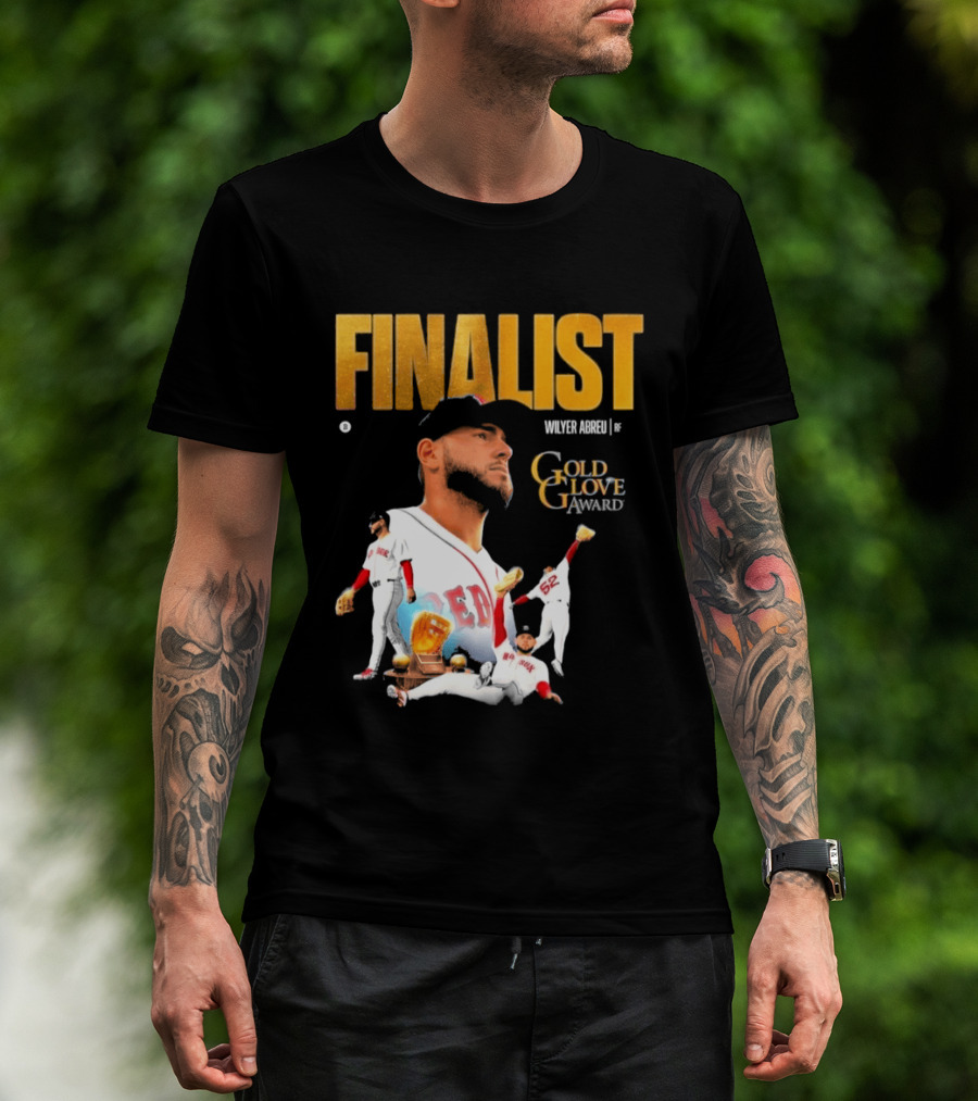 Wilyer Abreu Red Sox Gold Glove Finalist Award T-Shirt