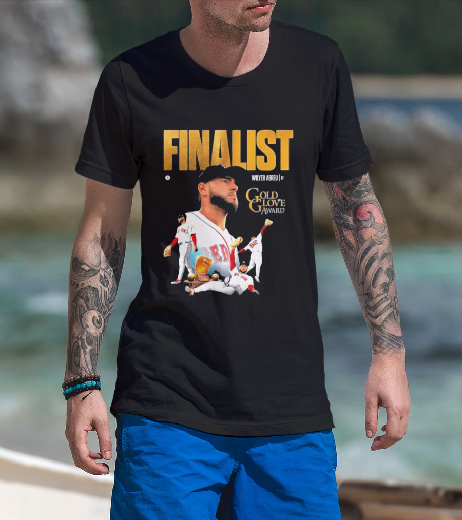 Wilyer Abreu Red Sox Gold Glove Finalist Award T-Shirt