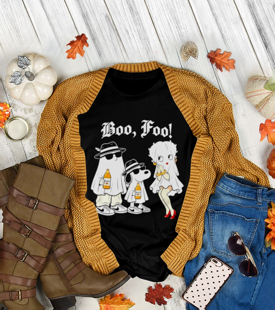 Boo Foo Snoopy And Friends Beer Modelo Betty Boop T-Shirt