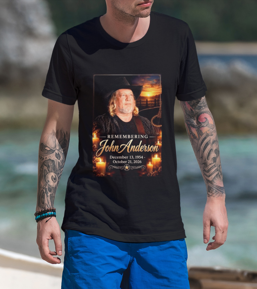 Remembering John Anderson December 13 1954 October 21 2026 Country Music Legend T-Shirt