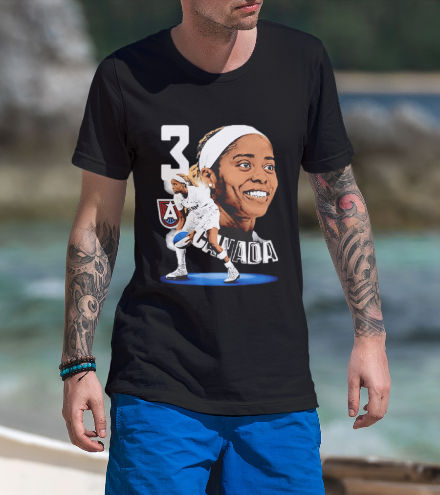 Jordin Canada 3 Atlanta Dream Basketball Star T-Shirt