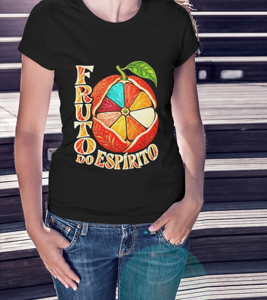 Fruto Do Espírito Colorful Citrus Christian T-Shirt