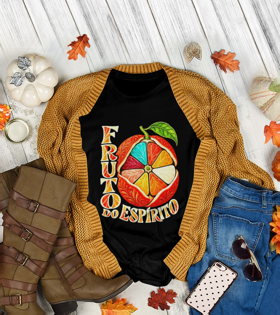 Fruto Do Espírito Colorful Citrus Christian T-Shirt