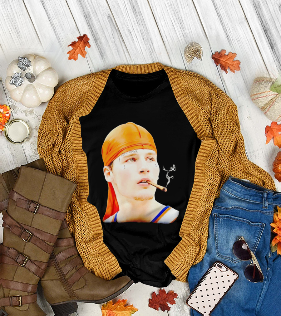 Gangsta Kolek Tyler Kolek Cool Kolek New York Knicks Cigar T-Shirt