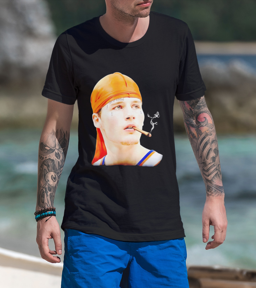 Gangsta Kolek Tyler Kolek Cool Kolek New York Knicks Cigar T-Shirt