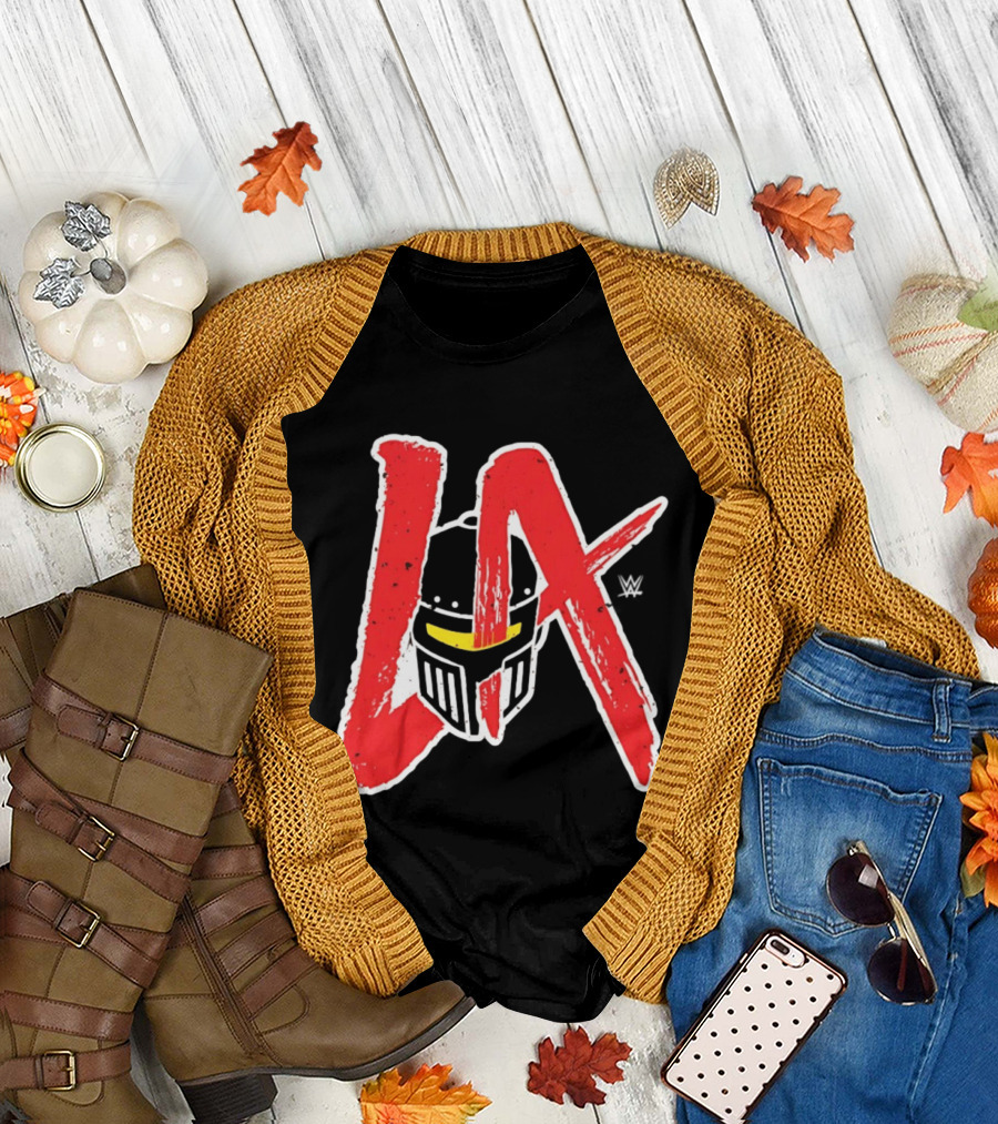 LA Knight 2026 Mandalorian Helmet WWE T-Shirt