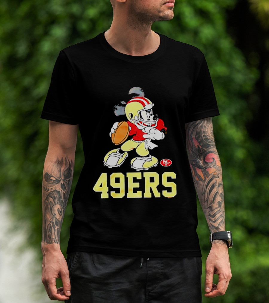 Mickey Mouse San Francisco 49ers Football 49ers T-Shirt