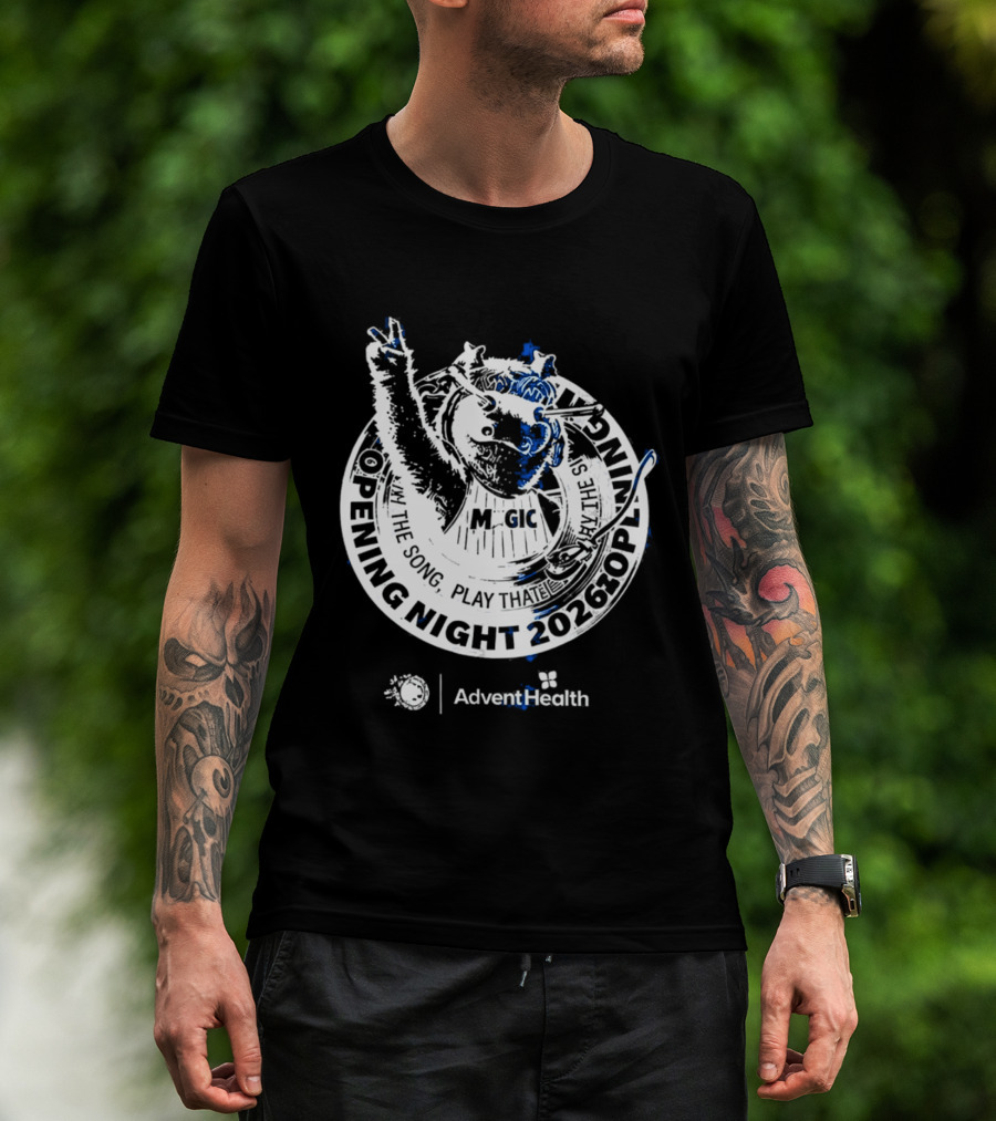 Orlando Magic STUFF Mascot Opening Night 2026 Advent Health T-Shirt