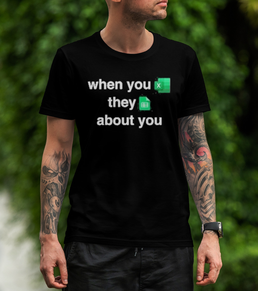 When You Excel They Spreadsheet About You T-Shirt