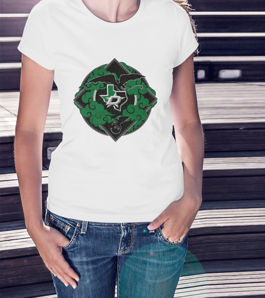 Dallas Stars 2026 27 Iron Flame Texas Map T-Shirt
